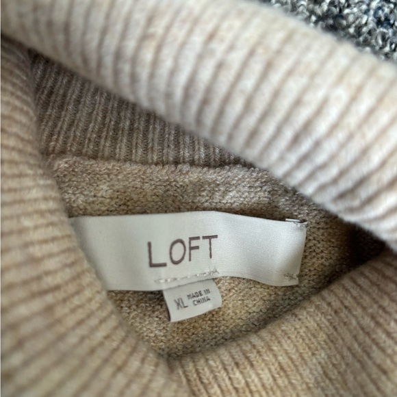 NWT loft ladies fair aisle turtleneck sweater XL - Picture 4 of 5